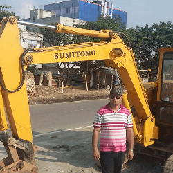 মাটি কাটার জন্য ভেকু মেশিন ভাড়া দেয়া হয়  Excavators For  hire