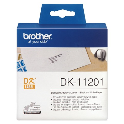 Brother Genuine DK-11201 Black on White 29mm x 90mm Label Roll