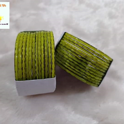 Seaweed Green color Cutting Reshmi  churi-Seaweed Green color Khaj kata Reshmi  churi-রেশমি  চুড়ি