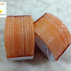 Ginger Orange color Cutting Reshmi  churi-Ginger Orange color Khaj kata Reshmi  churi-রেশমি  চুড়ি