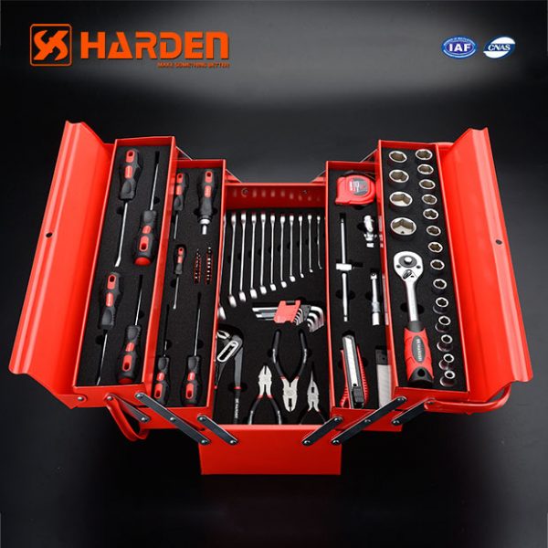 Mechanic Tools Set 77 Pcs in 21′ -5-Tray Tool Box