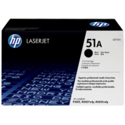 HP 51A Black Original LaserJet Toner Cartridge (for LJP3005, M3027)