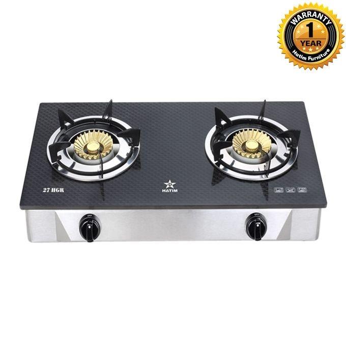 Double Burner Auto Gas Stove: 27 HGR