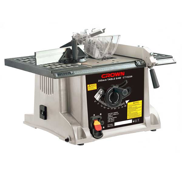 Crown 255mm Table Saw 1800W 5000RPM CT15209