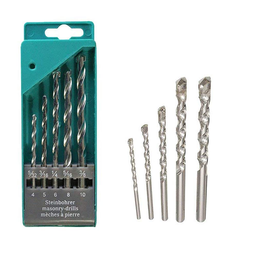 5 Pcs Masonery Drill Bit Set