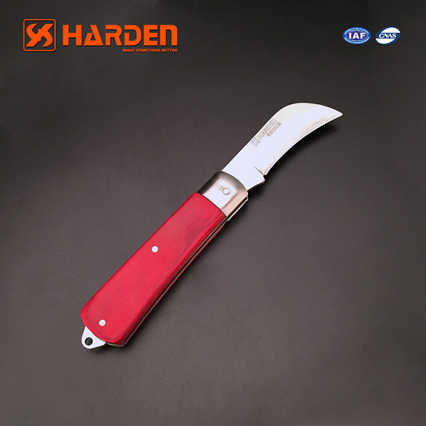 Fixed Blade Steel Knife with Steel Handles