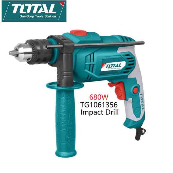 220-240V 3000rpm 680W Impact Drill Machine Total Brand TG1061356