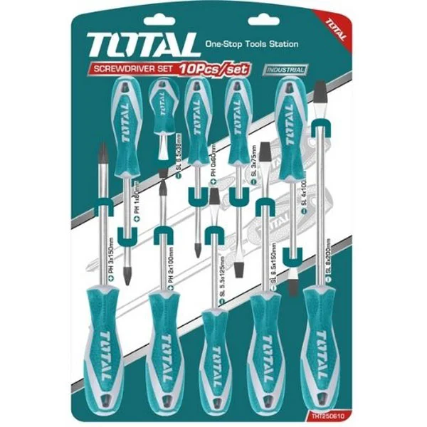 10 Pcs Screwdriver set Total Brand– THT250610