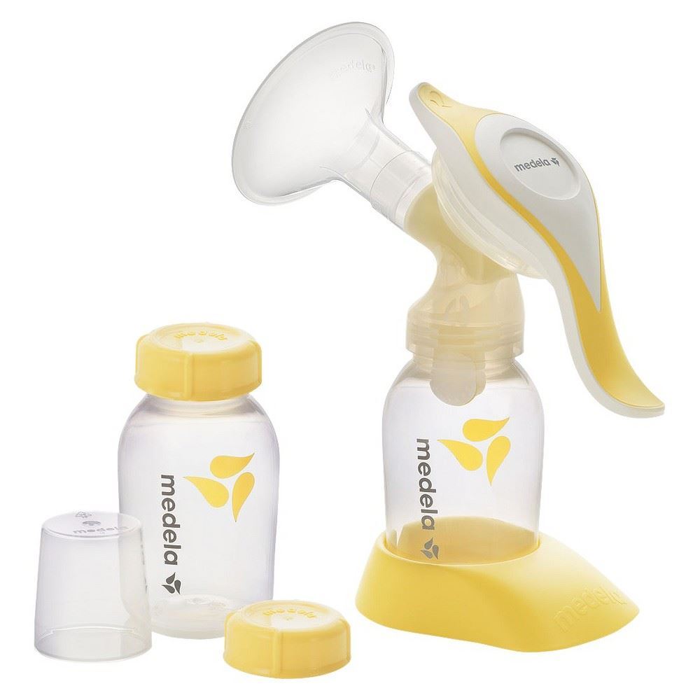 Medela Harmony manual breast pump and feed set