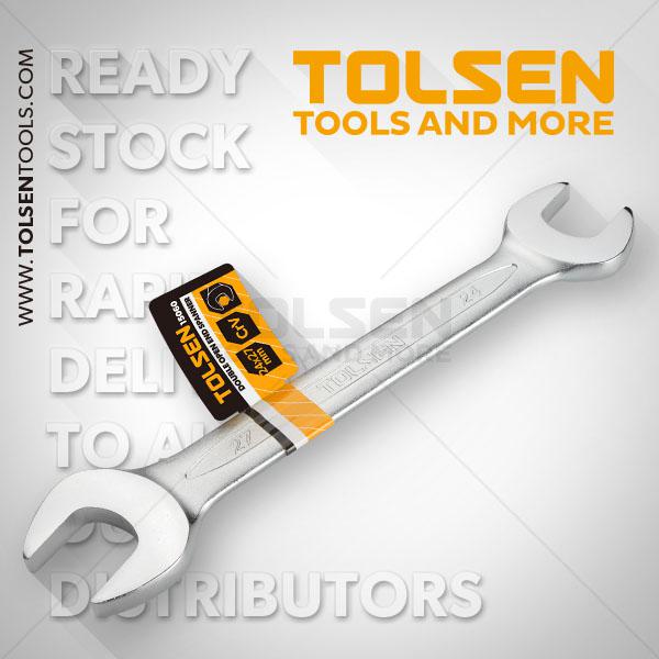 18x19mm Double Open End Spanner Tolsen Brand 15057