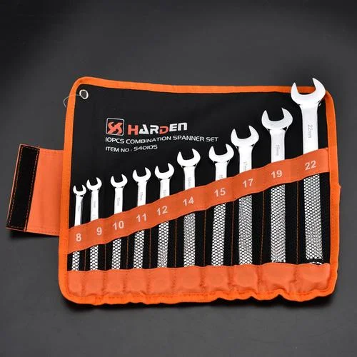 10PCS 8-22mm Combination Spanner set for Providing Grip and Tighten or Loosen Fasteners Harden Brand 540105– fixit.com.bd