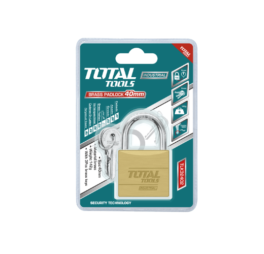 60MM Heavy Duty Brass Padlock Total Brand TLK32602