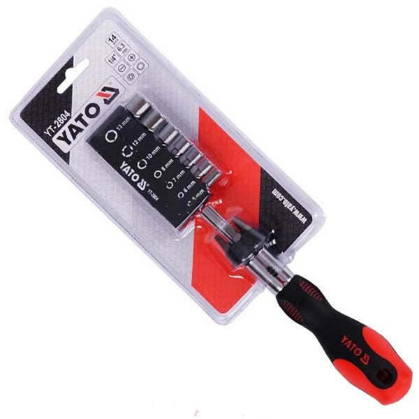 14Pcs Ratchet Screwdriver Set Yato Brand YT-2804