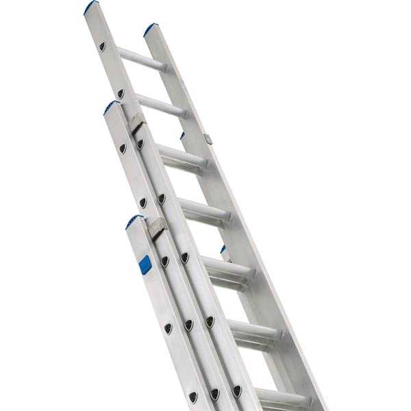 Up to 44 feet Extendable Aluminum Sliding Ladder 3 Part