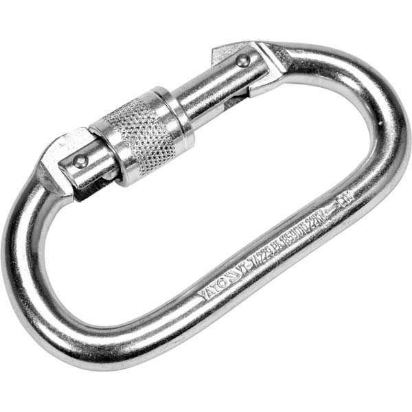 16mm Steel Carabiner Snap Hook With Locking Yato Brand Yt-74229