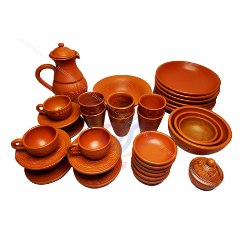 মাটির ডিনার সেট ৩৮পিস || Diner Set 38pcs D4