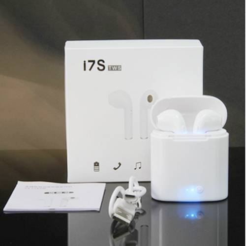 i7s TWS Mini Wireless Bluetooth AirPods Earbuds with Charging case-Color Family-White