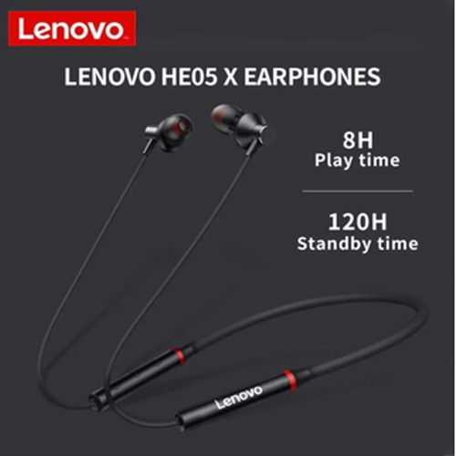 Lenovo HE05x Sports Magnetic Wireless Earphones - Black