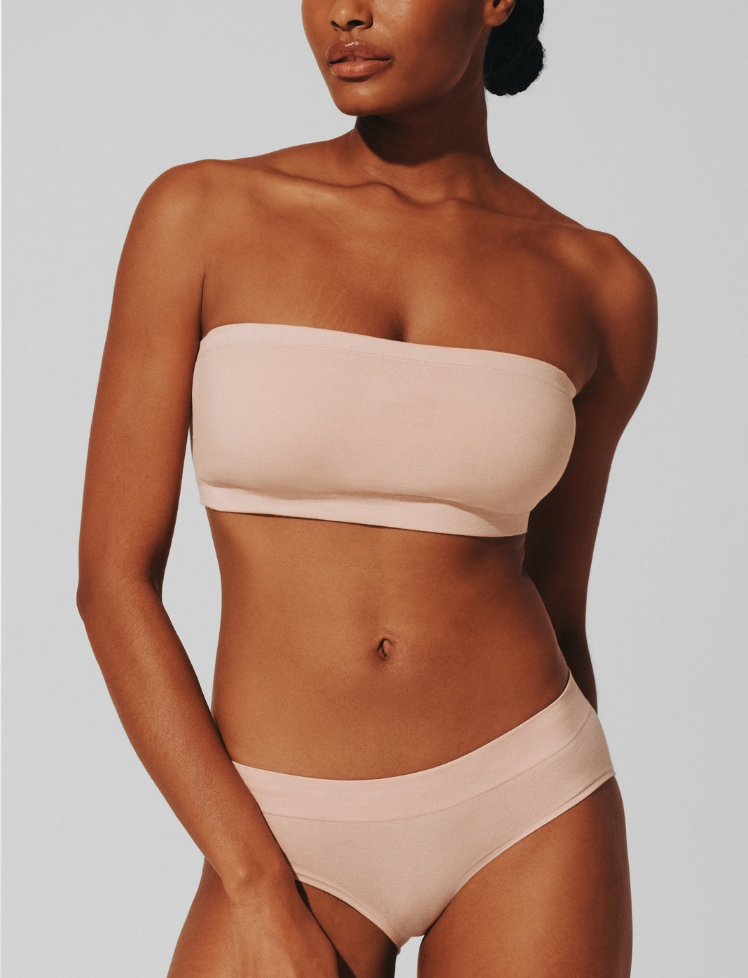 Seamless Stretch Cotton Wireless Bandeau thumbnail 2