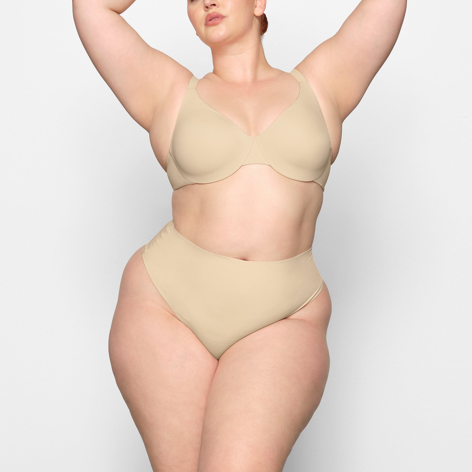 SMOOTHING INTIMATES HIGH-WAISTED THONG | SAND thumbnail 2