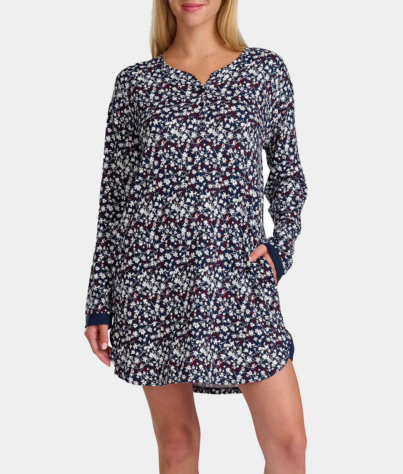 Pillowsoft Henley Sleep Shirt