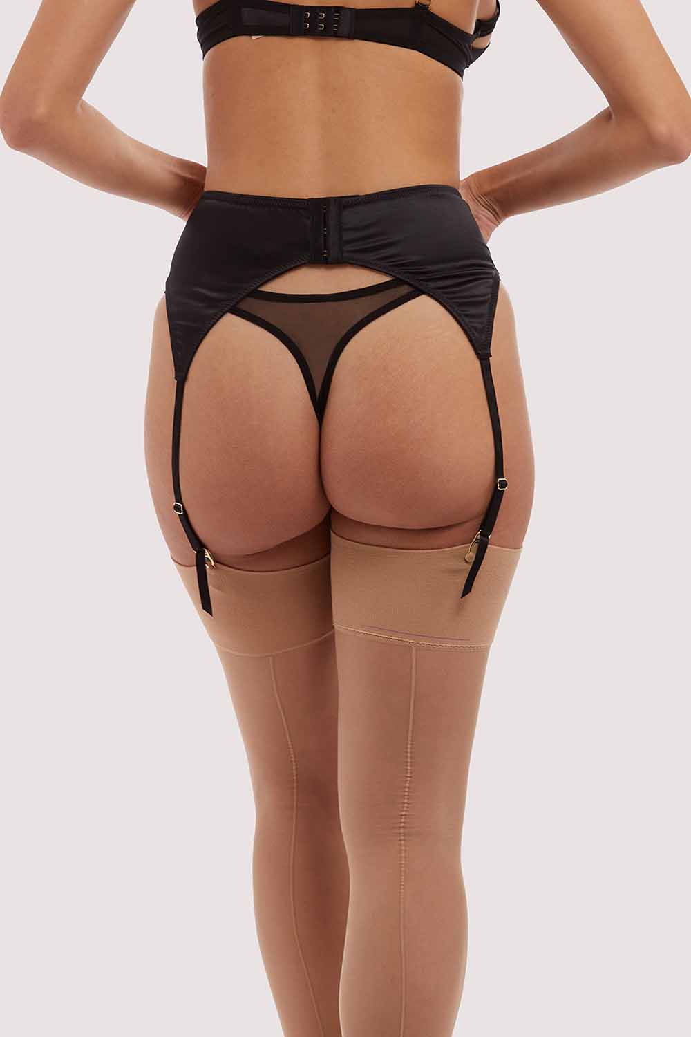 Charlie Black Cut-out Suspender Belt thumbnail 2