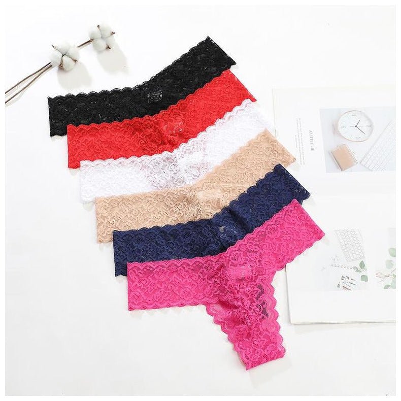 European Edition Comfortable Cotton Crotch Lace Women's Panties thumbnail 2