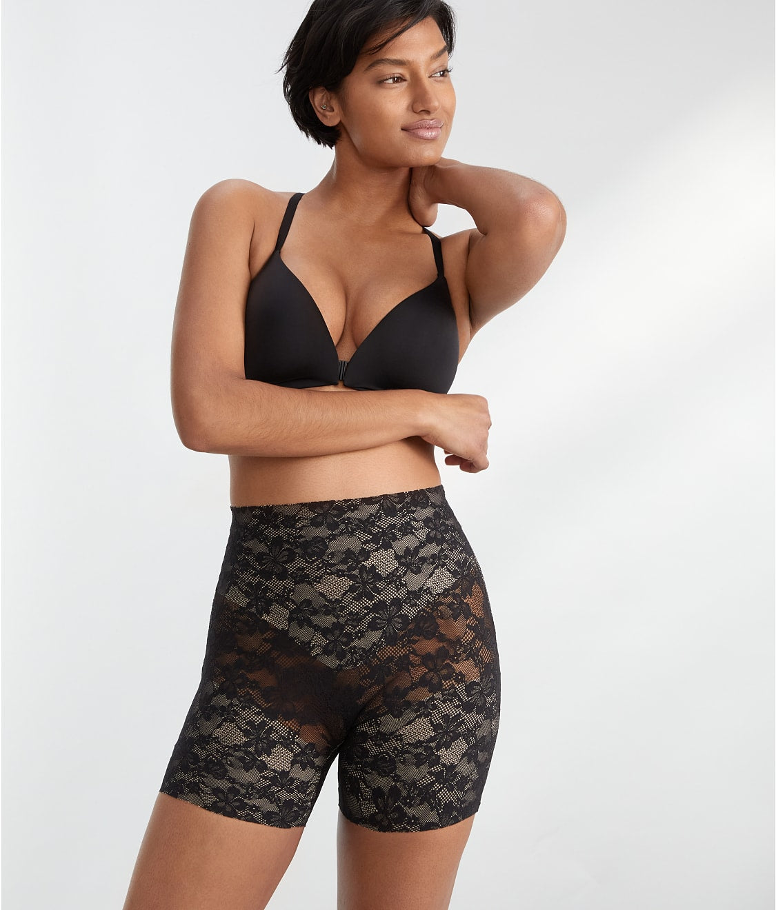 The Smoothing Lace Mid-Thigh Shaper