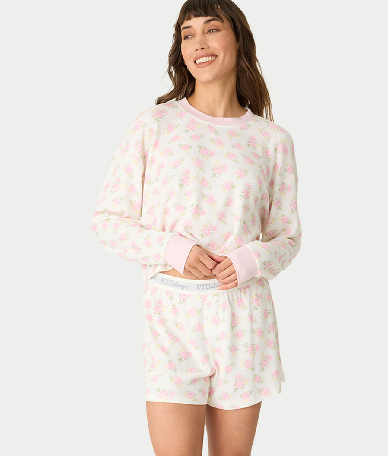 Boyfriend Boxer Ditsy Floral Pajama Set