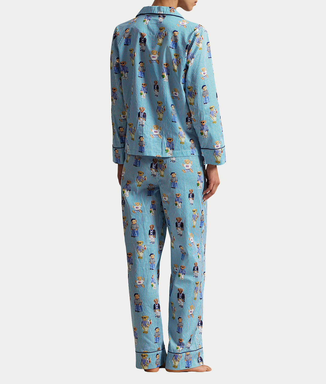 Heritage Polo Bear Woven Pajama Set thumbnail 3