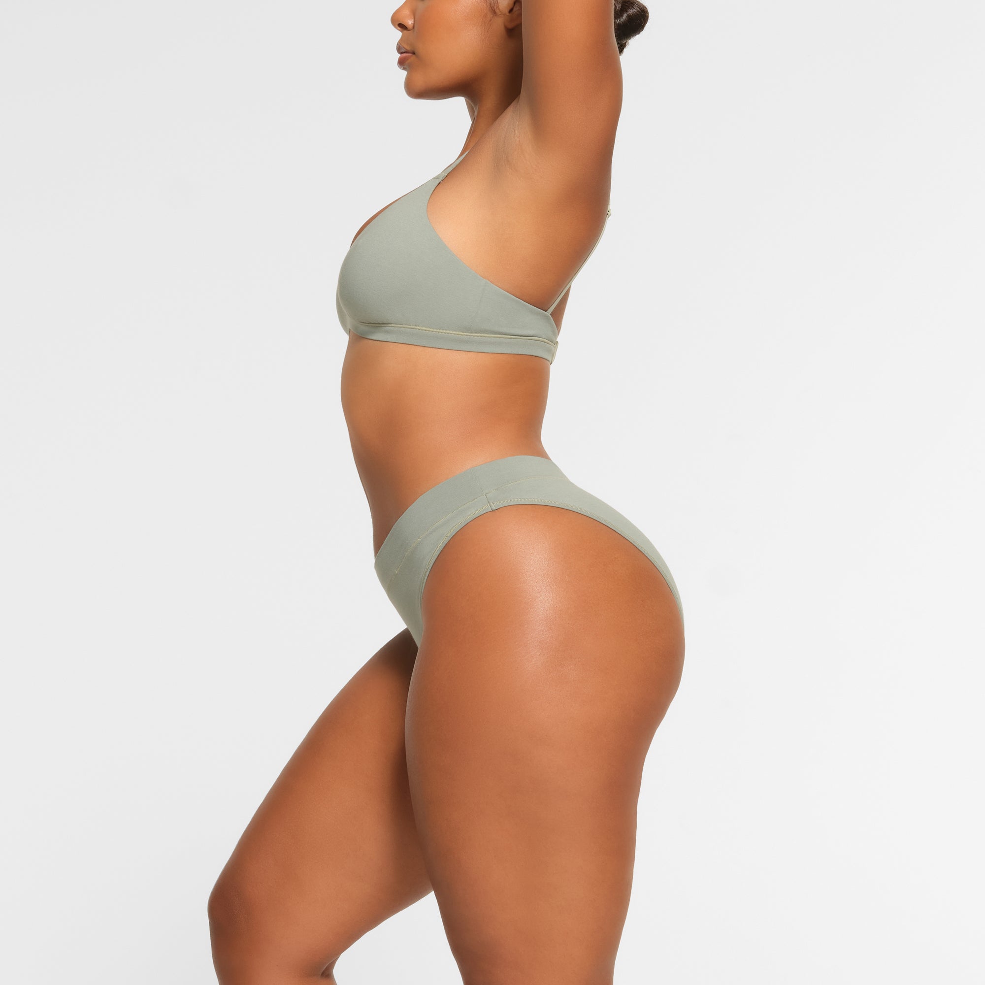 COTTON JERSEY CHEEKY TANGA | MINERAL thumbnail 3