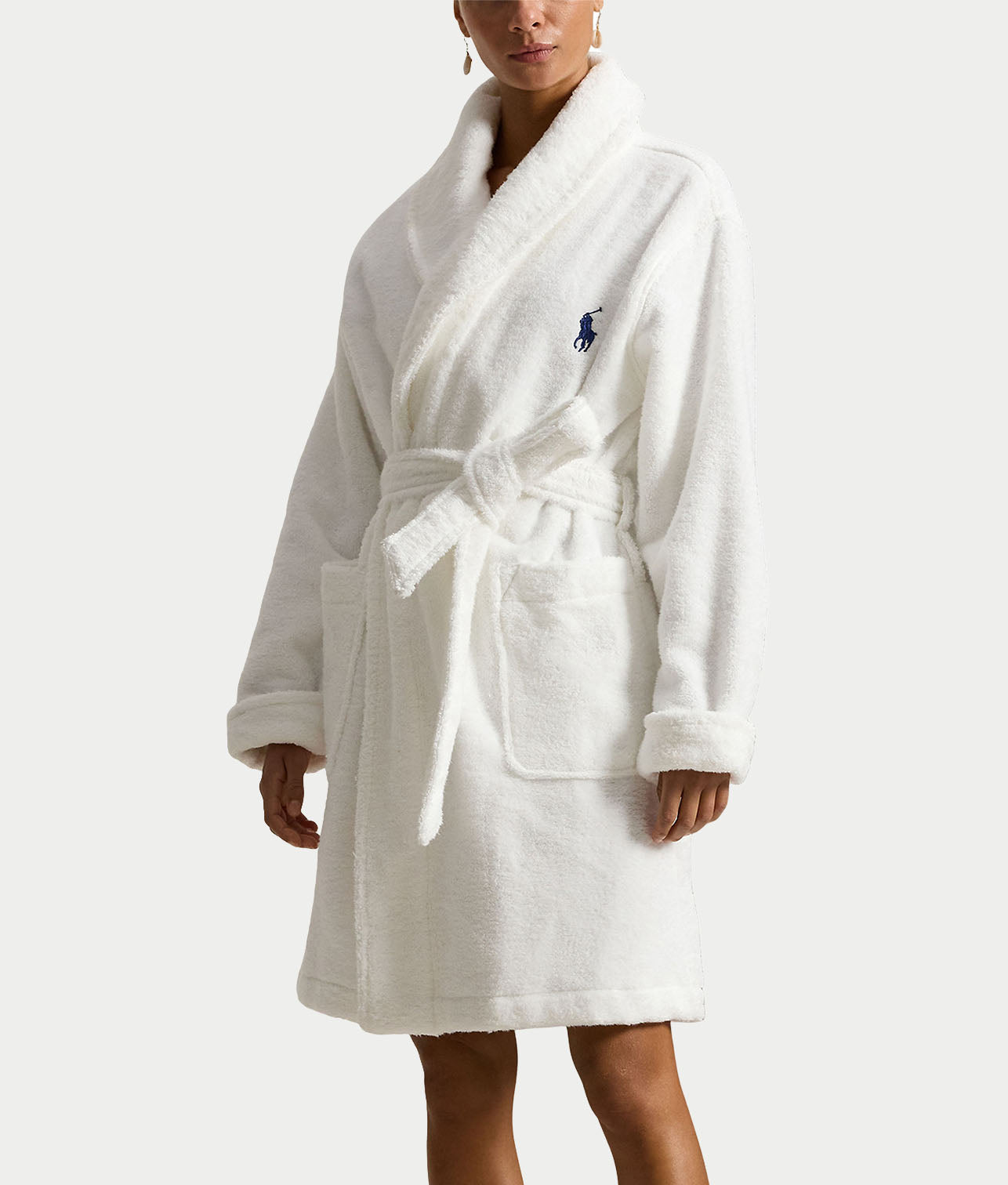 Cotton Woven Shawl Short Robe thumbnail 3