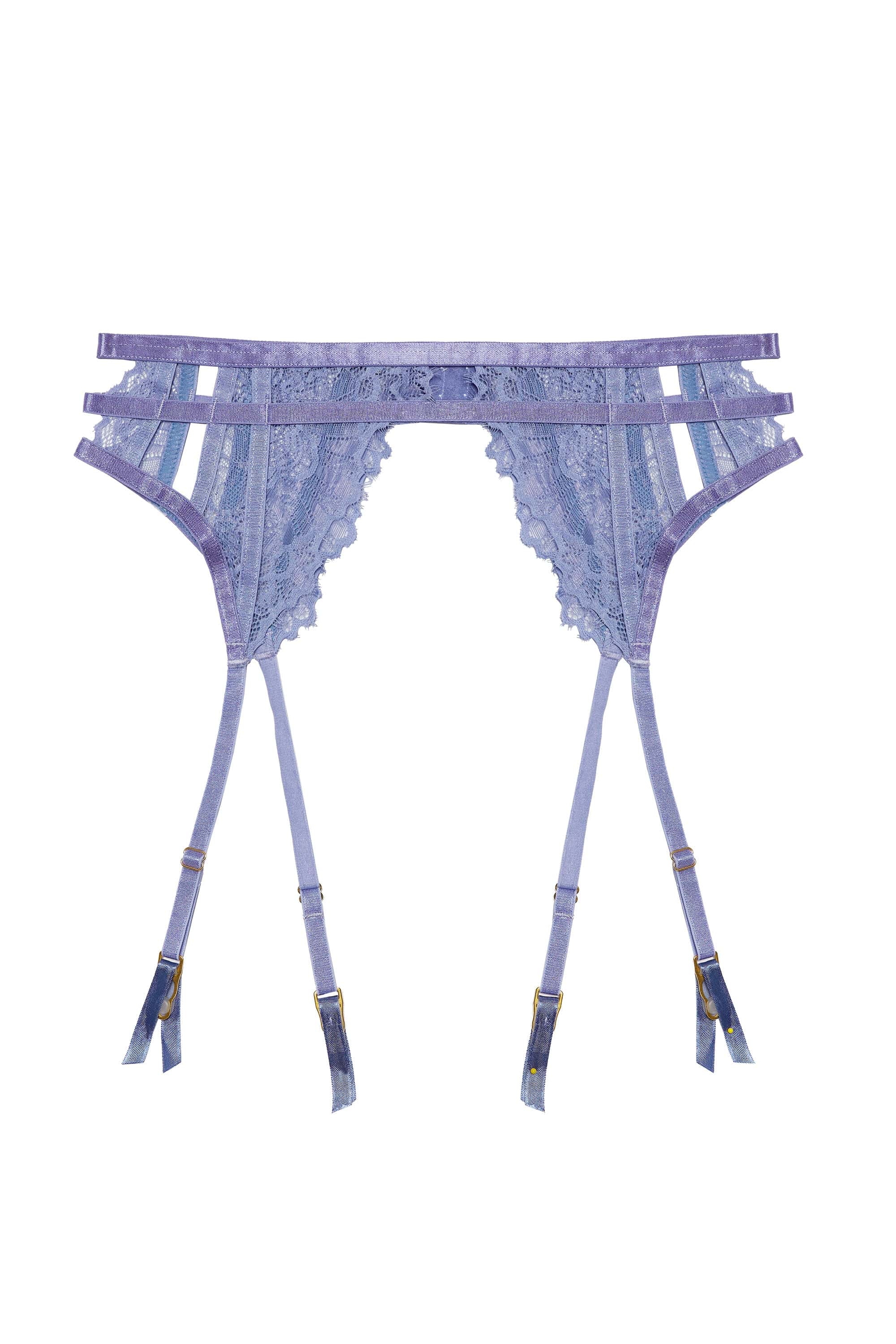 Claire Blue Caged Lace Suspender thumbnail 3
