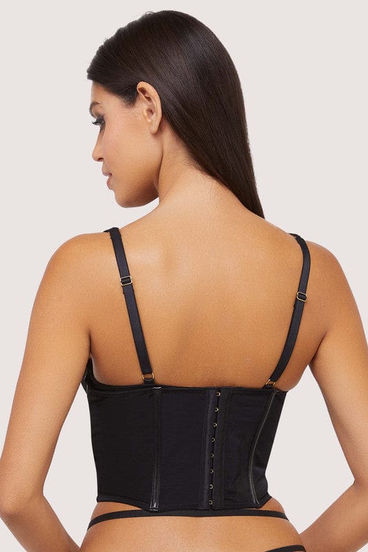 Maeve Black Vegan Leather Underbust Corset thumbnail 3