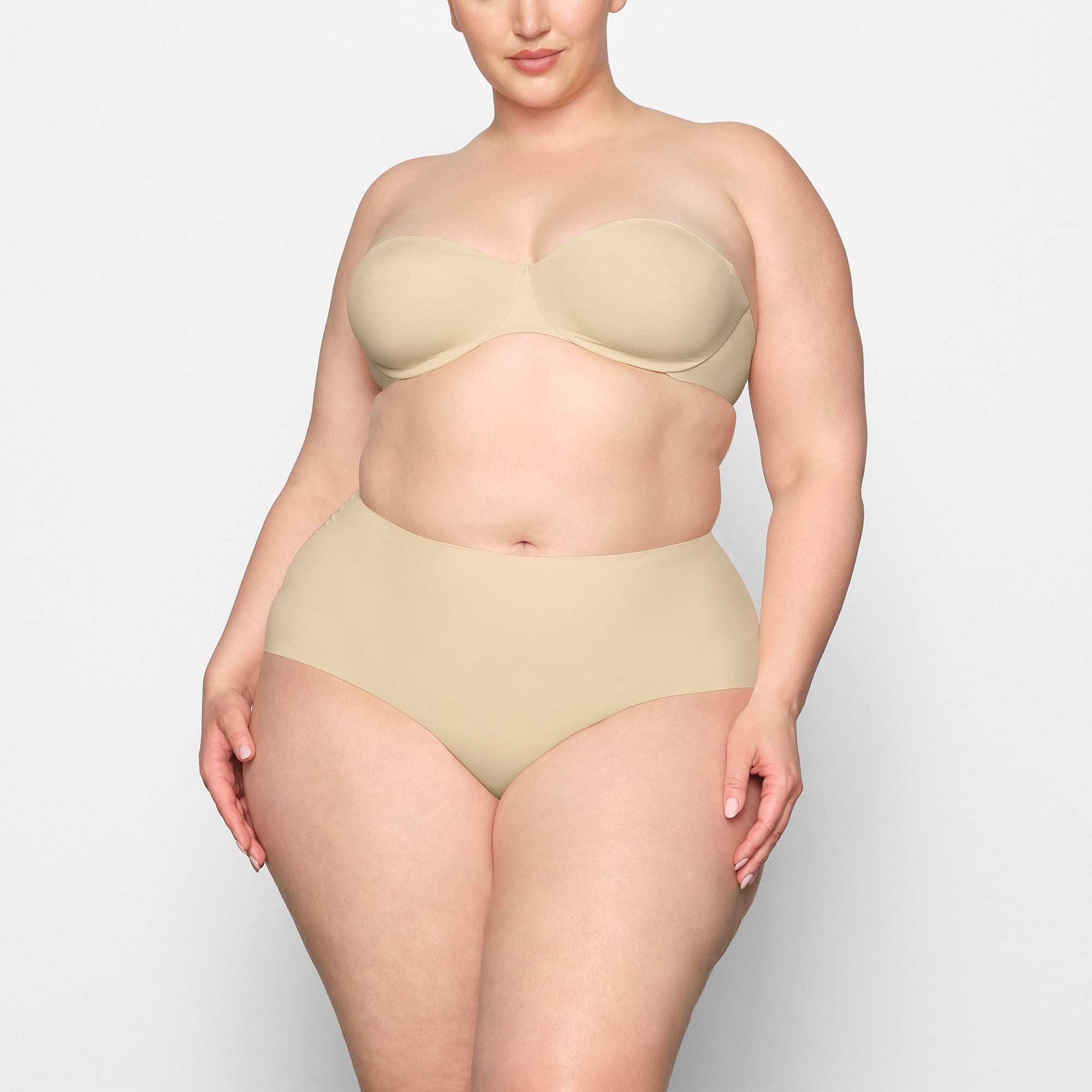 SMOOTHING INTIMATES HIGH-WAISTED BRIEF | SAND thumbnail 2