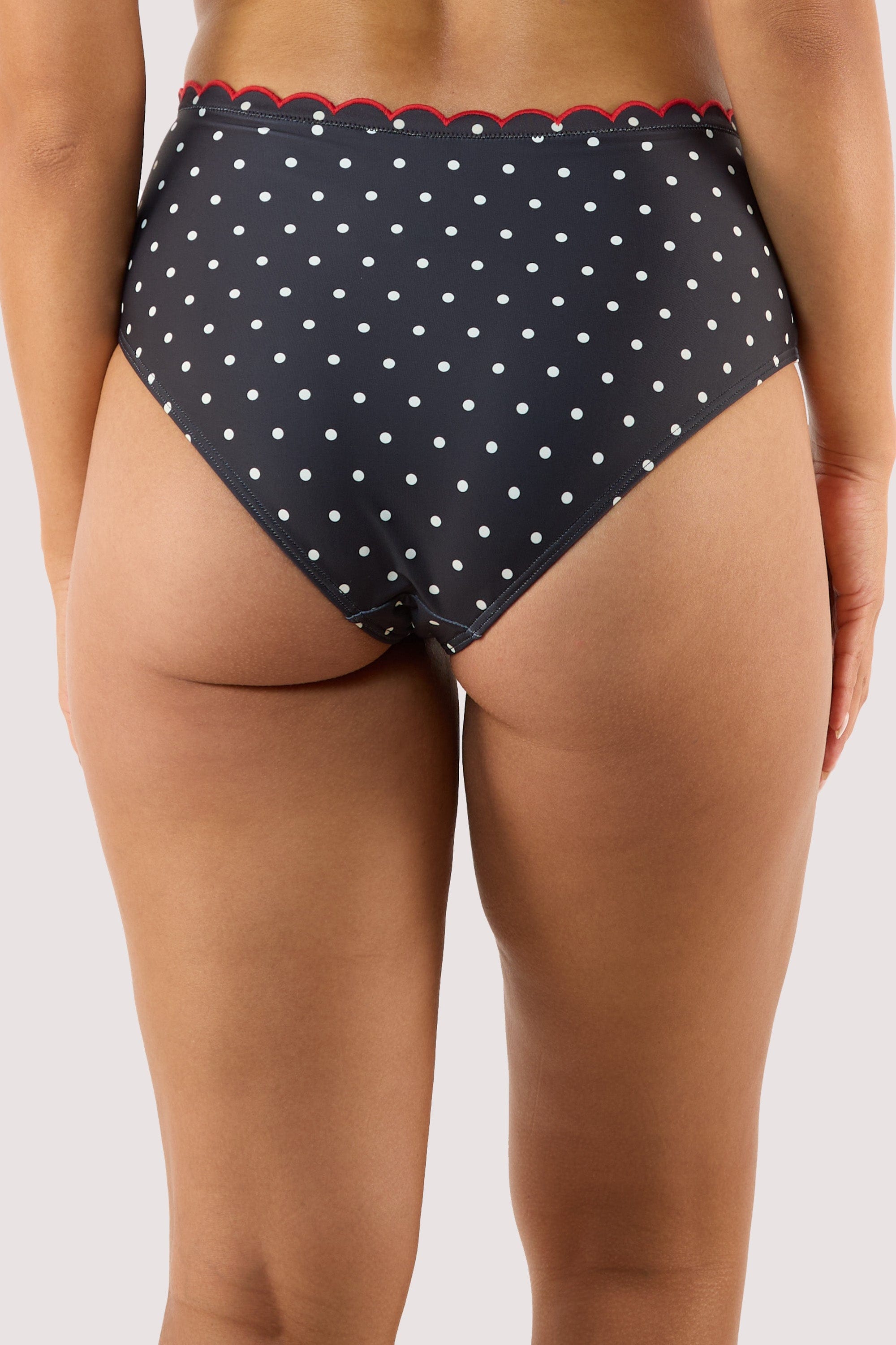 Dottie Polka Dot Scallop High Waist Brief thumbnail 2