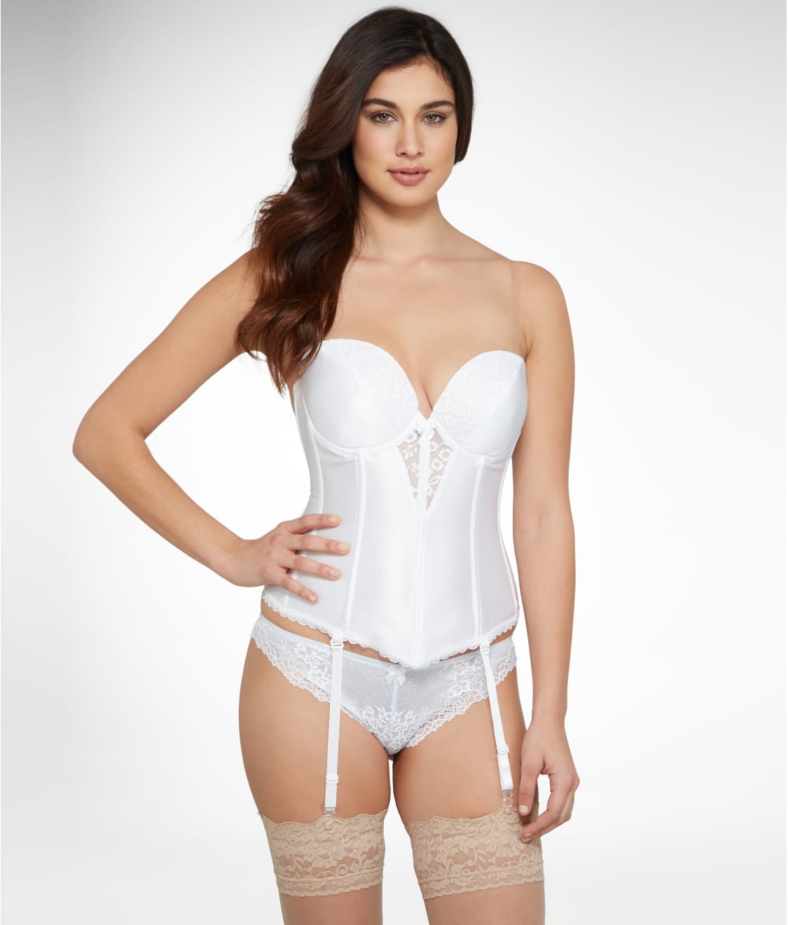 Strapless Plunge Backless Bustier thumbnail 3
