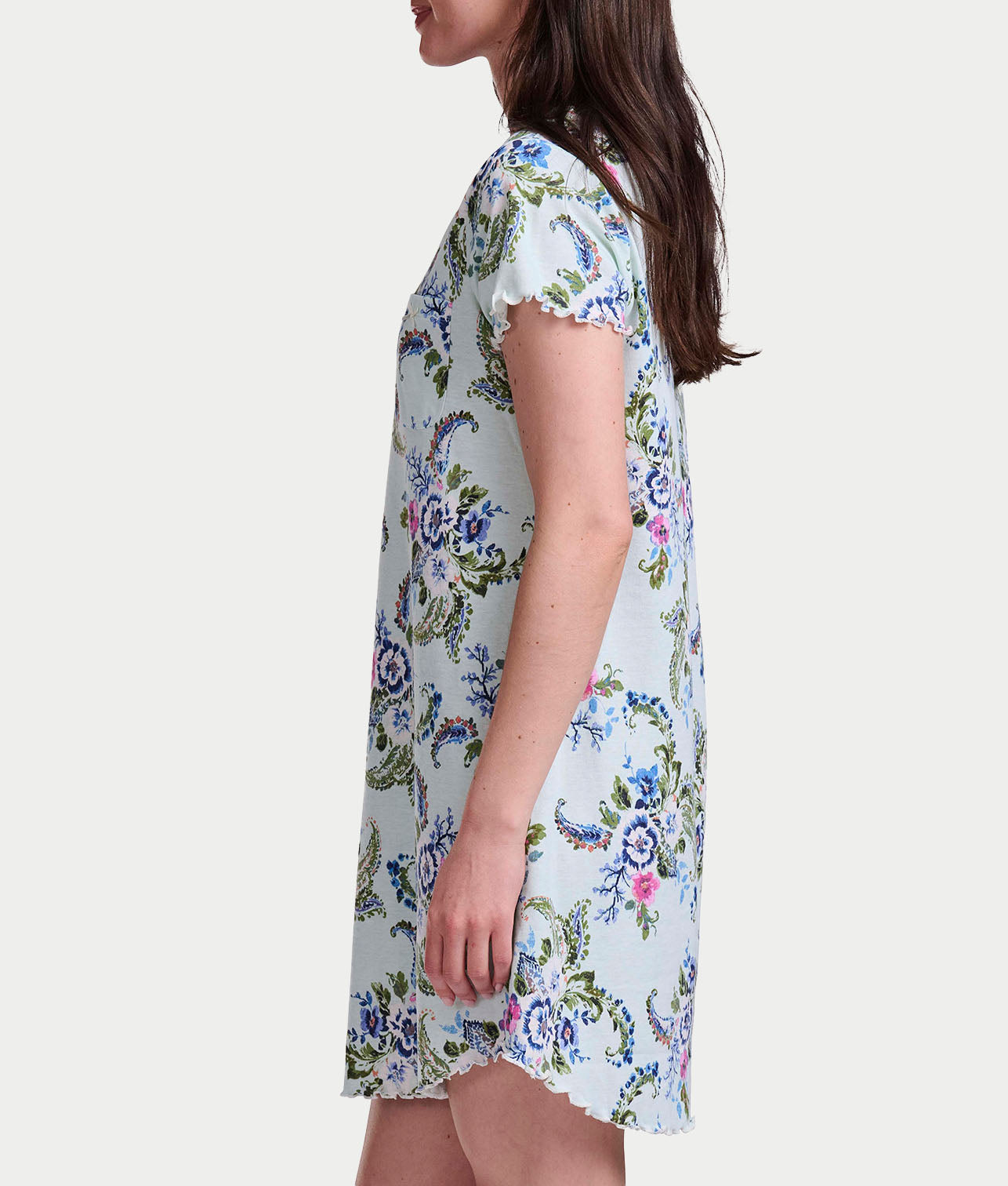 Short Sleeve Knit Sleep Shirt thumbnail 3