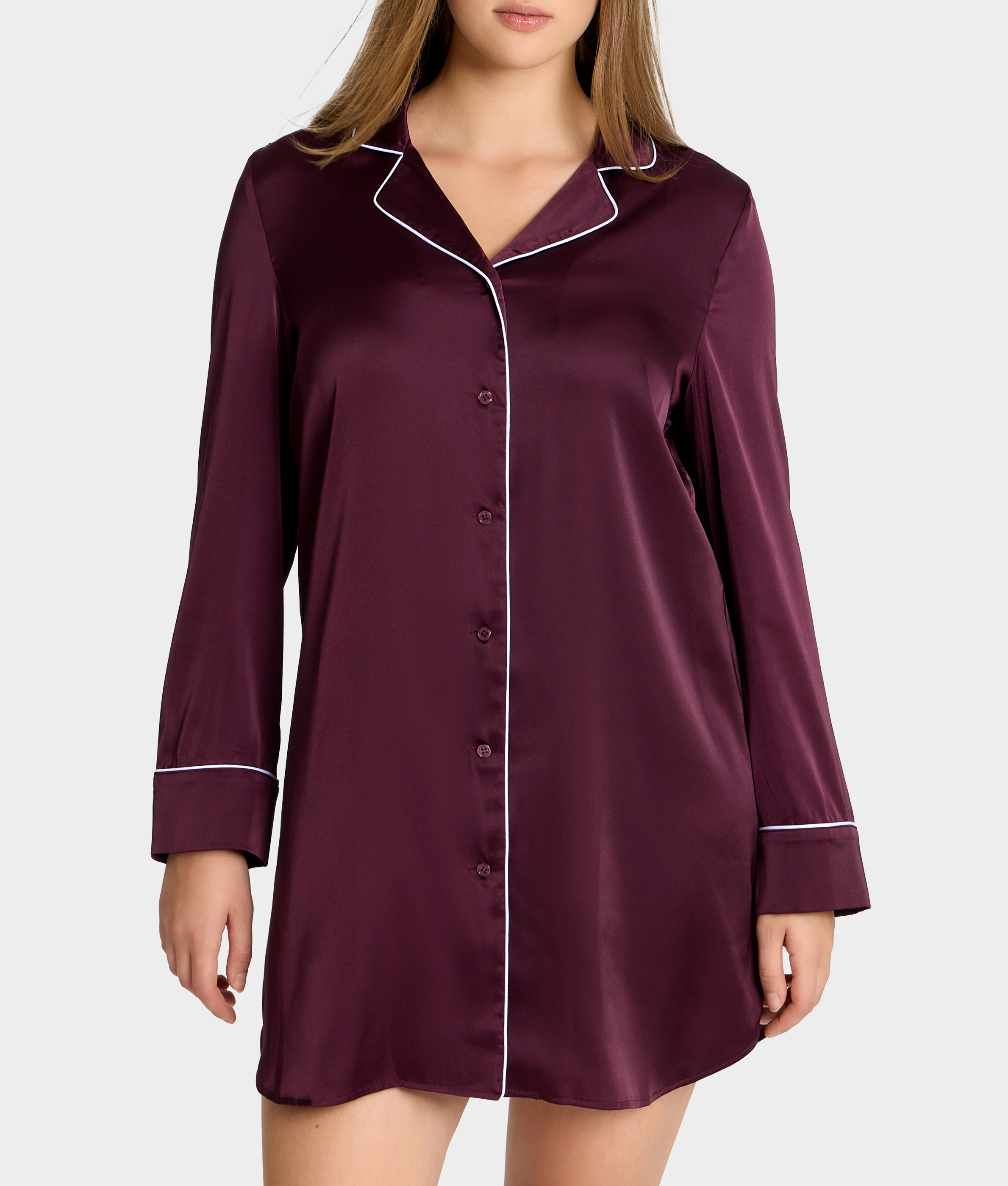 The Washed Satin Sleep Shirt thumbnail 2