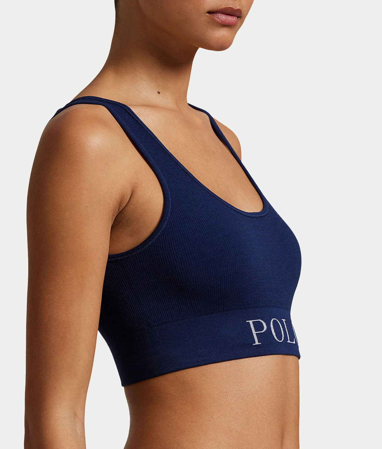 Ribbed Seamless Scoop Cropped Tank thumbnail 3