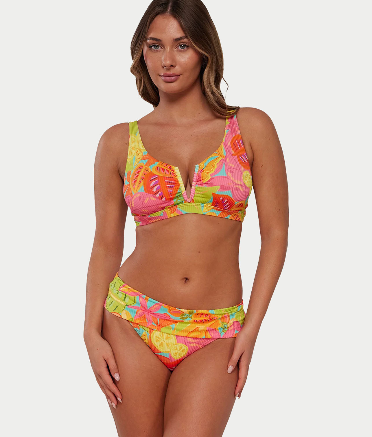 Printed Vienna V-Wire Bikini Top