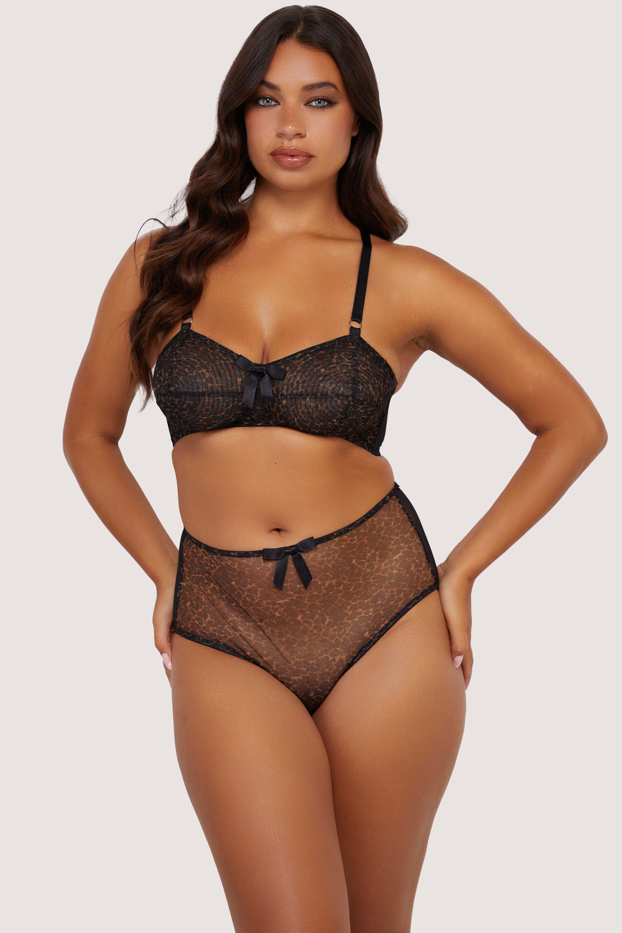 Hazel Leopard Print Classic High Waist Brief thumbnail 2