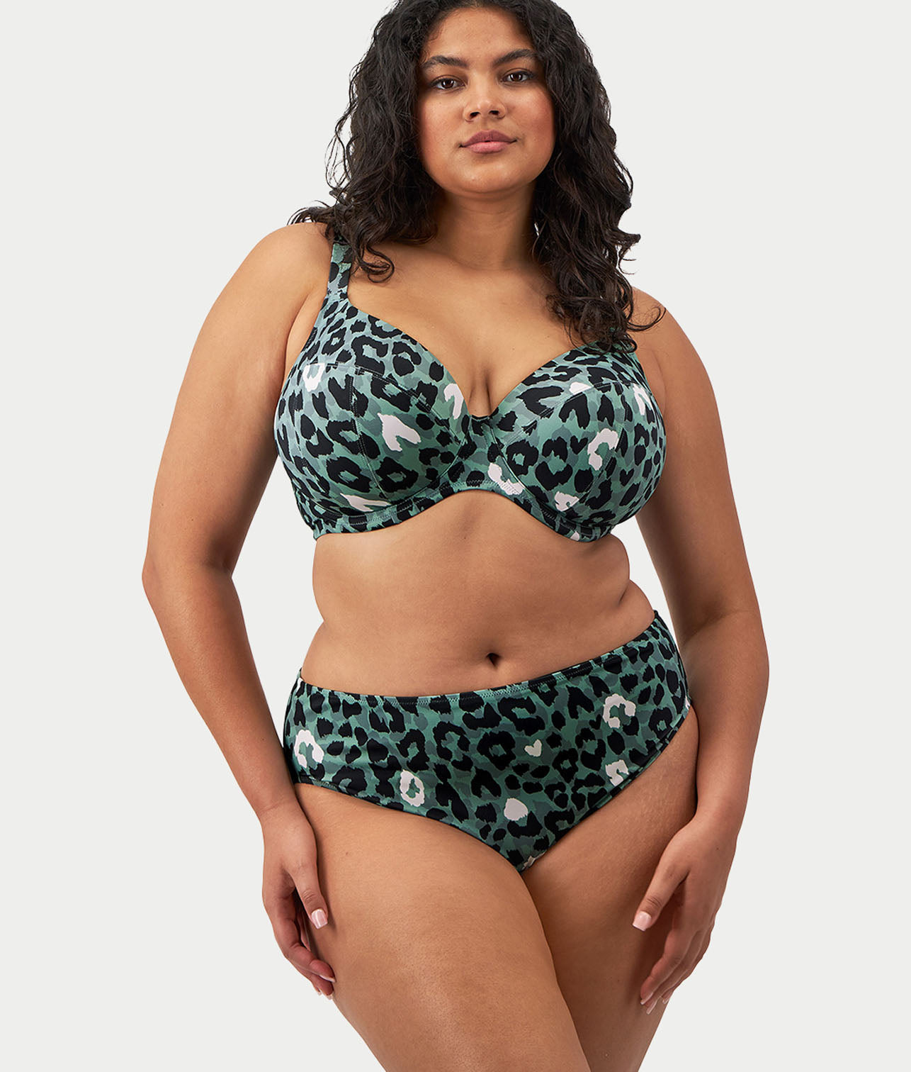 Plus Size Jungle Bay Plunge Bikini Top
