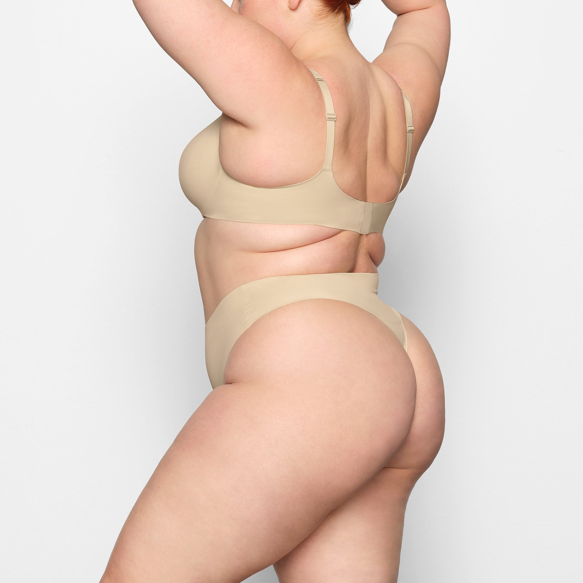SMOOTHING INTIMATES HIGH-WAISTED THONG | SAND thumbnail 3
