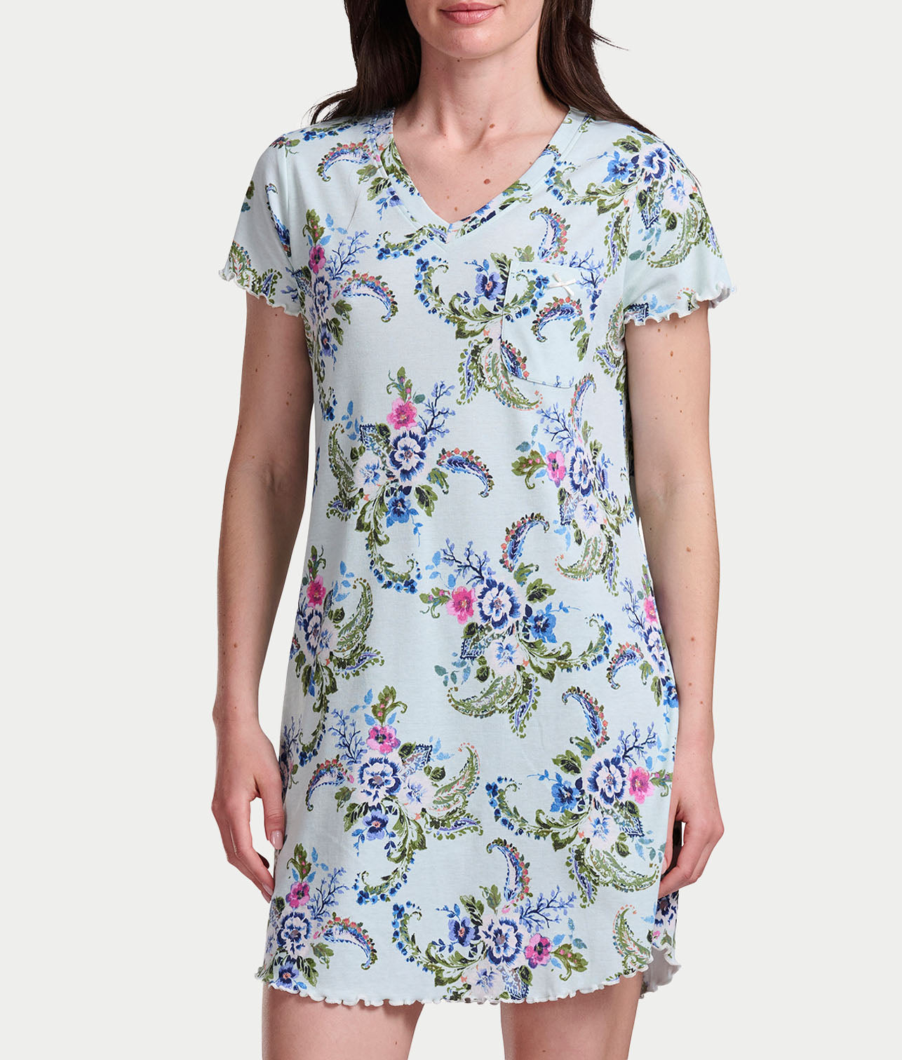 Short Sleeve Knit Sleep Shirt