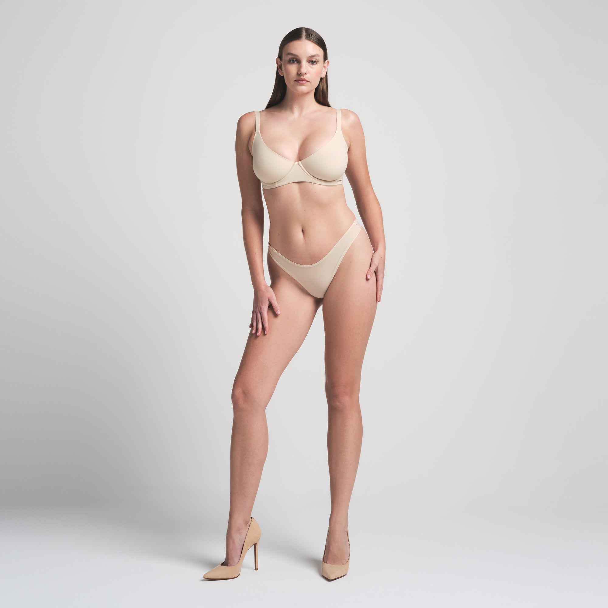 FITS EVERYBODY UNLINED DEMI BRA | SAND thumbnail 2