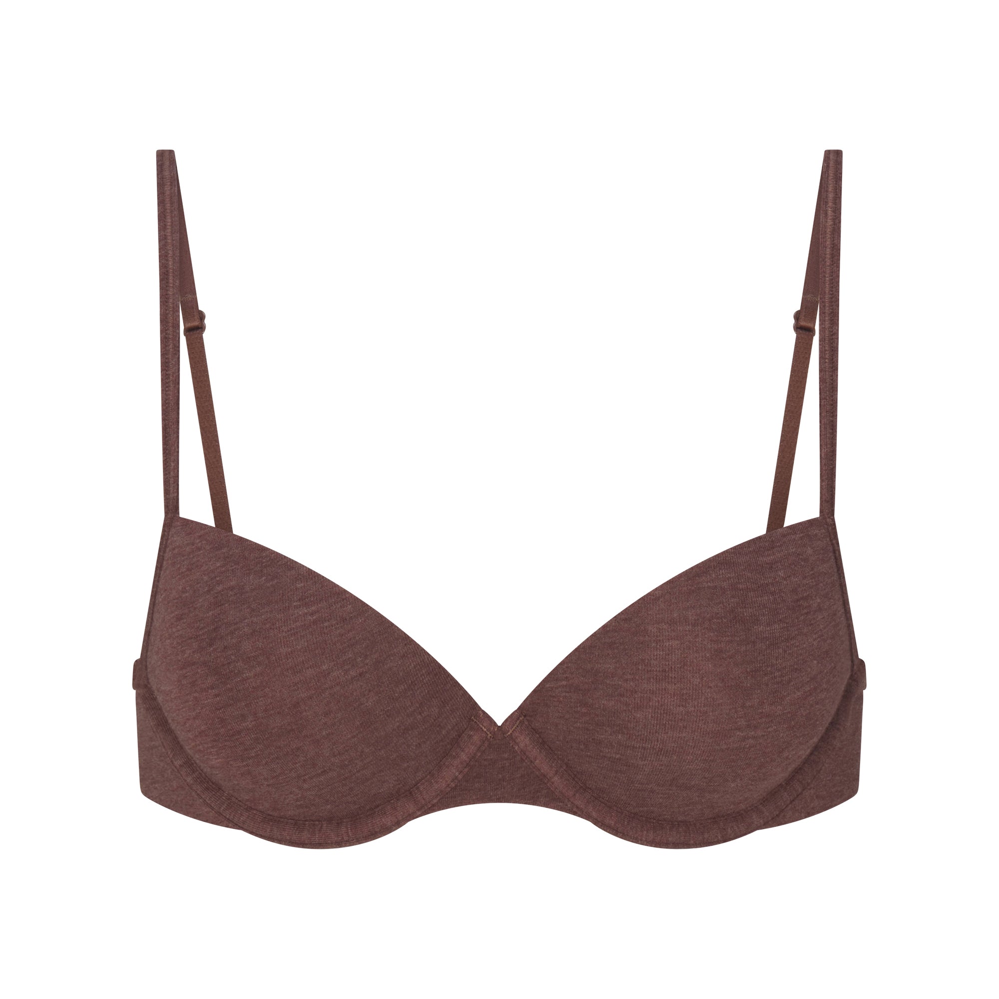 EVERYDAY COTTON T-SHIRT BRA | COCOA HEATHER