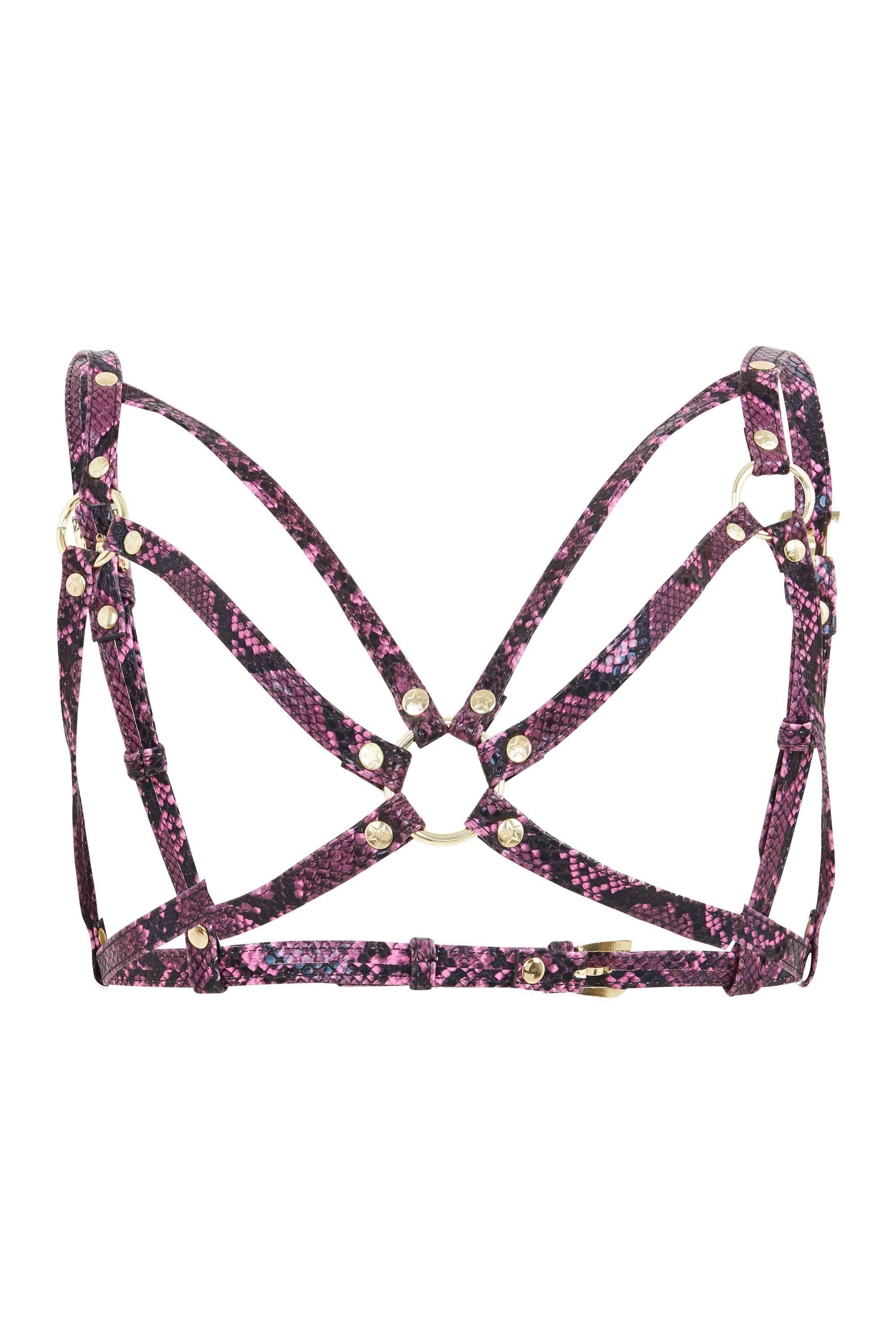Purple Snake Open Harness Bra thumbnail 2