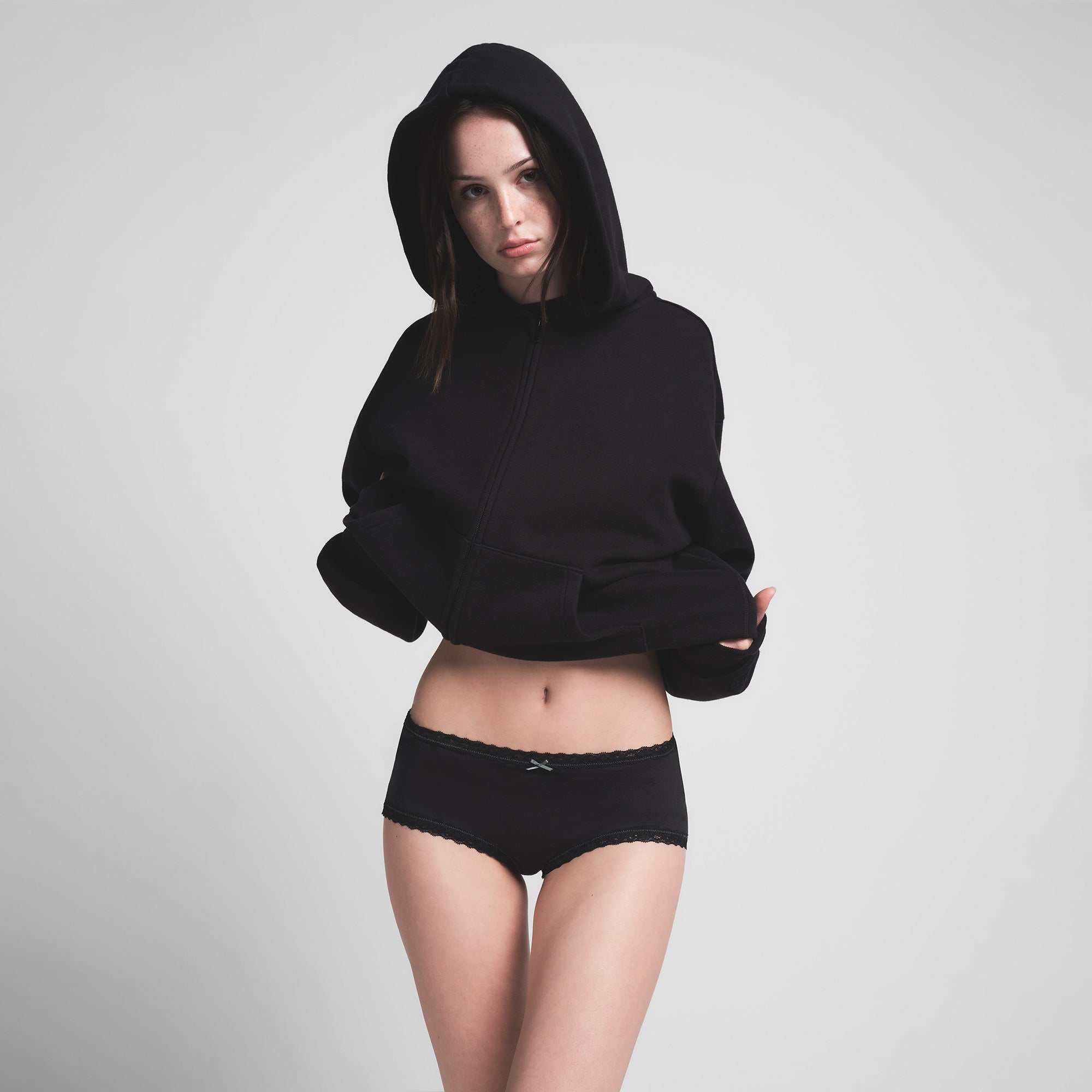 LIGHTWEIGHT COTTON LACE BOY SHORT | SOOT thumbnail 3