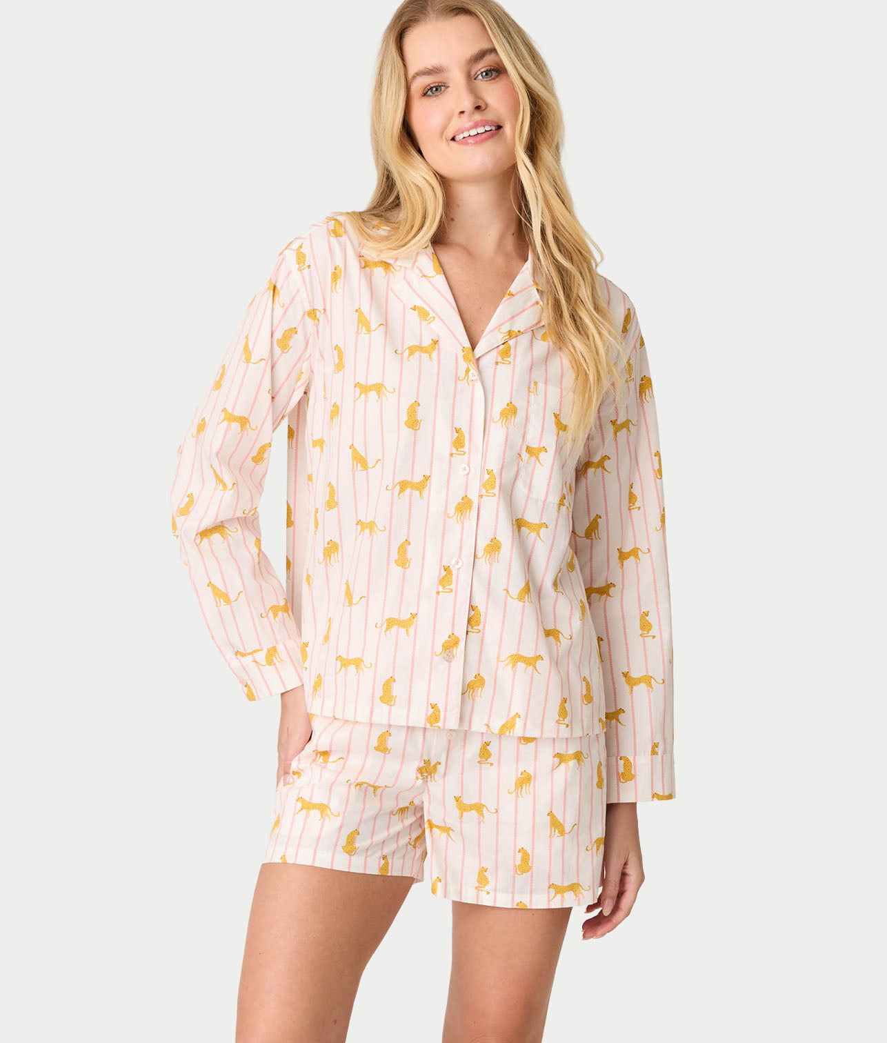 Afterparty Poplin Woven Pajama Set